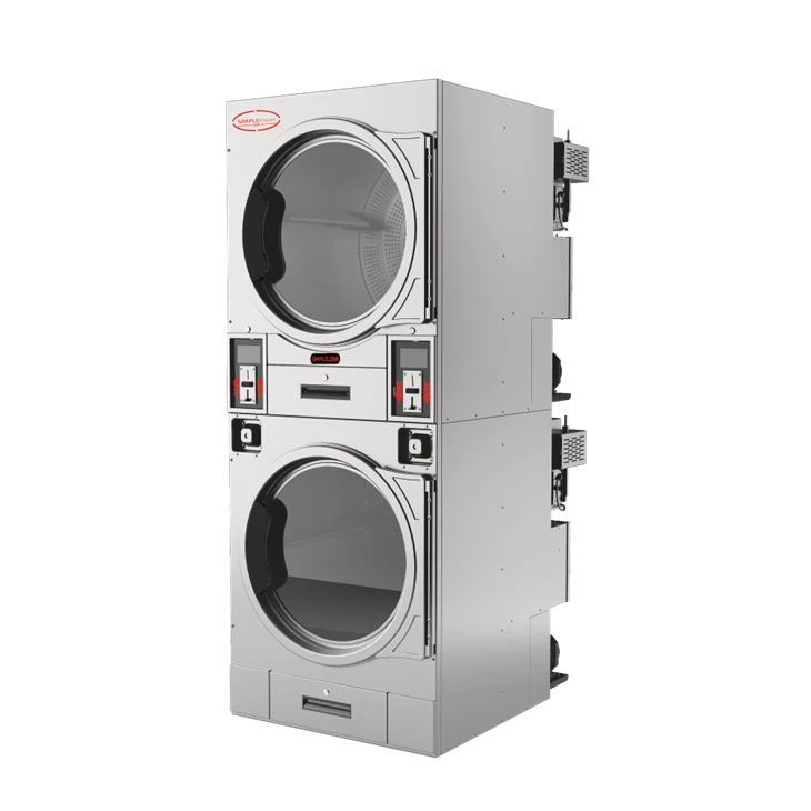 Stack Commercial Heavy Duty Dryer – два відділення, автоматичний реверс, 30% економія газу